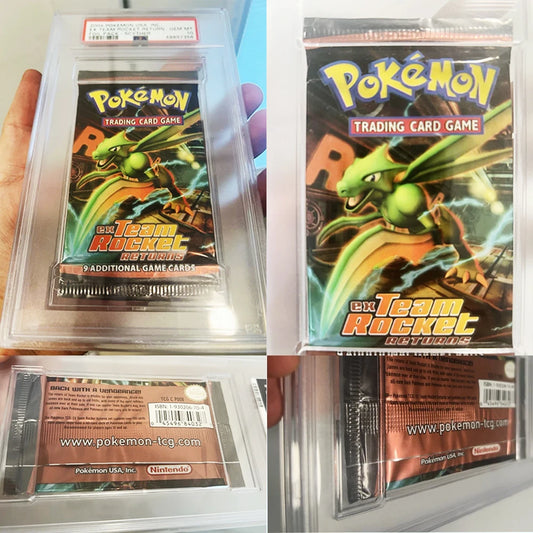 PKM English PTCG Team Rocket Returns Booster Packs Proxy Game Cards Packs DIY Old Version Gyarados/Mewtwo/Scyther/Tyranitar Pack