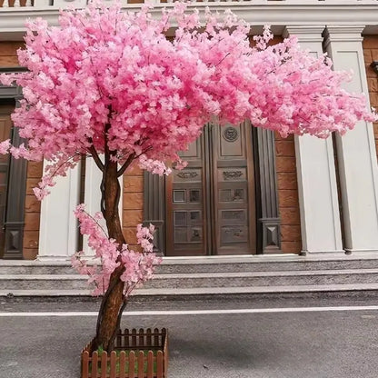 Artificial Plants Peach Tree Cherry Tree Maple Tree Fake Flowers Wedding Hotel Exhibition Living Room Decoration Ornaments