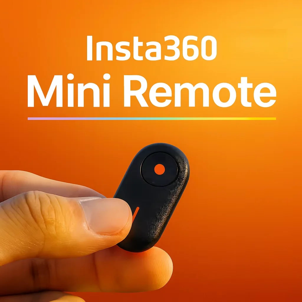 Insta360 Mini Bluetooth Remote | 10m Wireless Control with Wake-Up | 360° Rotating Base | Multi-Mount for Tripod, Handlebar, Rod