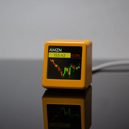 GeekMagic PRO BitCoin Cryptocurrency,Stocks,Futures,Currency Exchange Rate,Price Tracker Ticker,Time Clock Weather Display