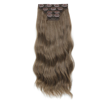 24Inches 220Grams Body Wave Clips In Piano Blond 27/613 M888 Bio Protain High Temperature Synthetic Hair Extensions 4Pcs/Lot