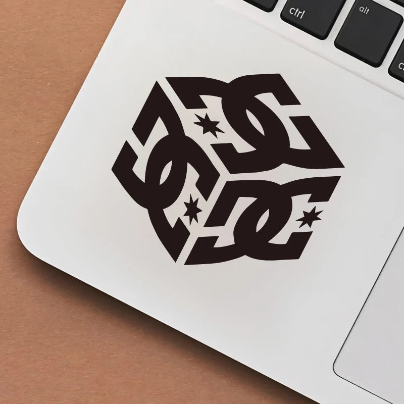 Holographic Geometric Cube Vehicle Body & Window Stickers - Unique Decal to Make Your Car Stand Out with a Modern, Artistic Touc