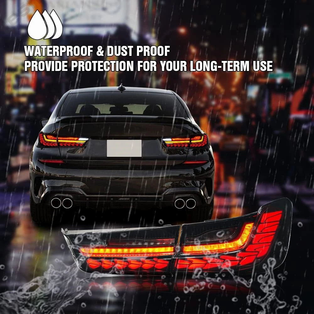OLED GTS Taillights For BMW 3 Series G20 M3 G80 330 340i 320i 325i 2019-2024 Taillamp Taillight Rear Lamps Full LED Brake Light