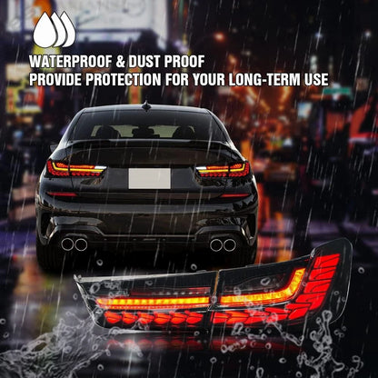 OLED GTS Taillights For BMW 3 Series G20 M3 G80 330 340i 320i 325i 2019-2024 Taillamp Taillight Rear Lamps Full LED Brake Light