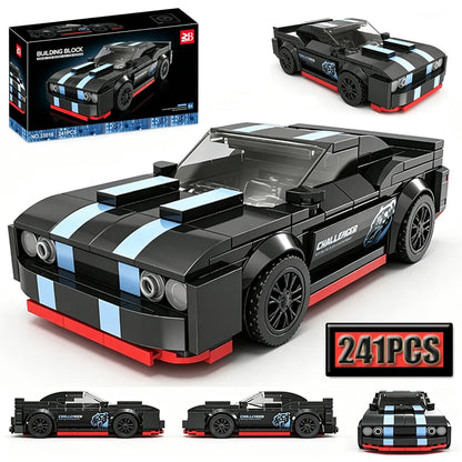 MOC Multi Style Racing Building Blocks Creative DIY Assembly Car Models Home Decor Puzzle Toy Ideal Birthday Gift