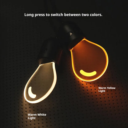 SEAMETAL Elegant Bulb Light Car Pendant Mirror Hanging Soft Glow LED Ambient Light Night Light Decoration Ornament for Vehicle