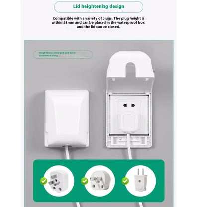 Socket Protection Cover Baby Proof Super Hard Protective Case for Interior Electrical Outlets Light Switch Kids Safe Cover Box