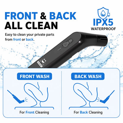 Wower Portable Electric Bidet for Personal Hygiene Cleaning 2.3L Shattaf Rechargeable Travel Camping Bidet Shower Sprayer