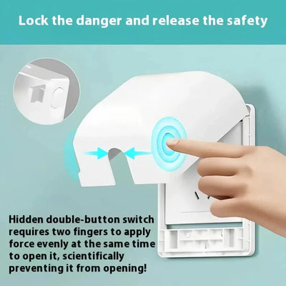 Socket Protection Cover Baby Proof Super Hard Protective Case for Interior Electrical Outlets Light Switch Kids Safe Cover Box