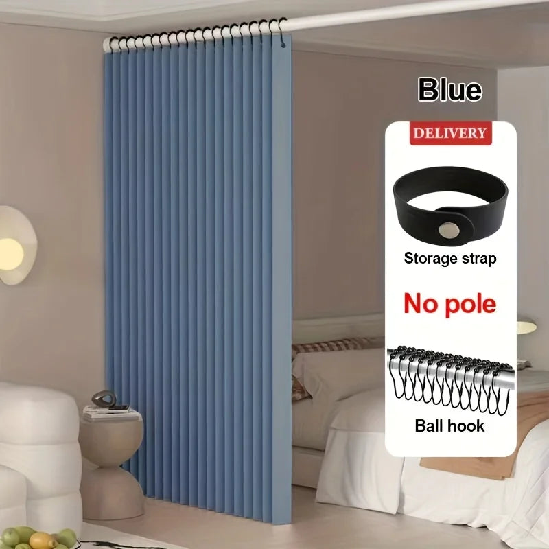 Living Room Bedroom Divider Curtain, Privacy Partition Panel for Closet, Doorway and Office Corner Space Decor