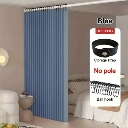 Living Room Bedroom Divider Curtain, Privacy Partition Panel for Closet, Doorway and Office Corner Space Decor