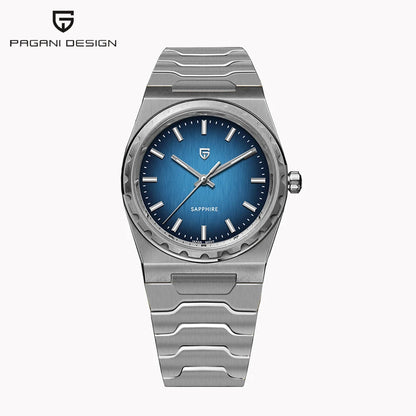 PAGANI DESIGN V2 Version 37mm Man Quartz Watch VJ21 Sapphire Stainless Steel Waterproof 10bar Thin 7mm Luminous C3 Reloj Hombre