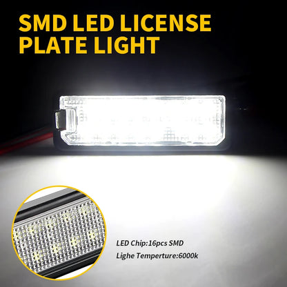 LED Number Car License Plate Light Lamp For Porsche Boxster 987 981 982 Spyder Cayenne 958 92A 911 Carrera 991 996 997 Turbo 980