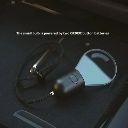 SEAMETAL Elegant Bulb Light Car Pendant Mirror Hanging Soft Glow LED Ambient Light Night Light Decoration Ornament for Vehicle