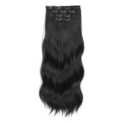 24Inches 220Grams Body Wave Clips In Piano Blond 27/613 M888 Bio Protain High Temperature Synthetic Hair Extensions 4Pcs/Lot