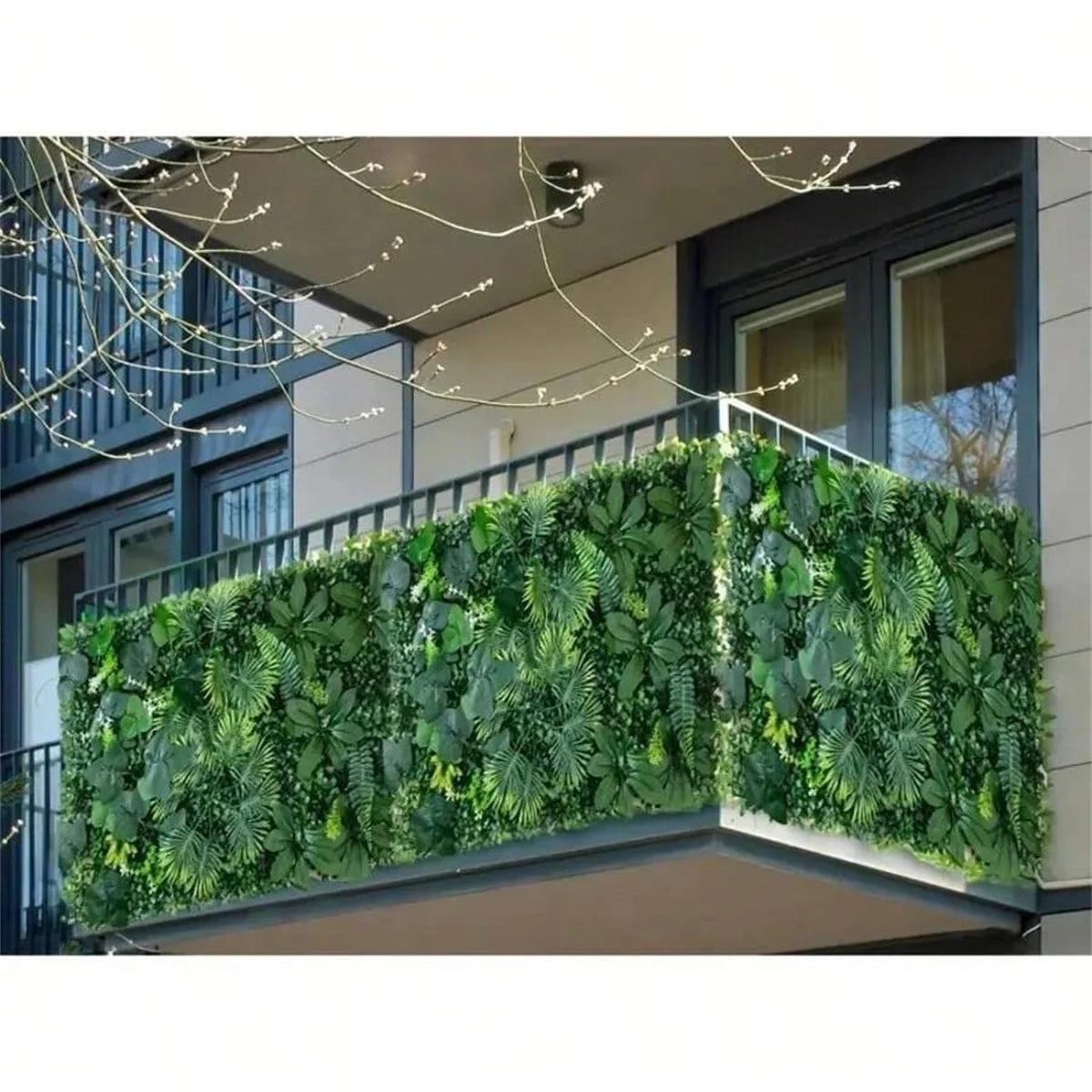 Artificial Green Wall Panels Faux Jungle Grass Decor for Home Garden Vibrant Greenery Mats for Outdoor Patio Weddings Christmas