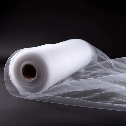 White Transparent Tulle Fabric Roll Is Light and Transparent, DIY Handmade, the Best Choice for Party and Wedding Decoration