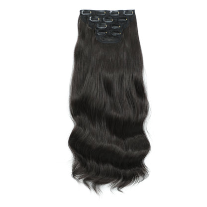 24Inches 220Grams Body Wave Clips In Piano Blond 27/613 M888 Bio Protain High Temperature Synthetic Hair Extensions 4Pcs/Lot