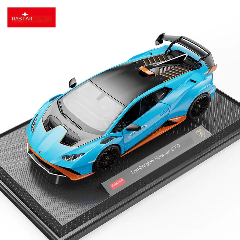 Lamborghini STO Diecast Model Car with Display Stand