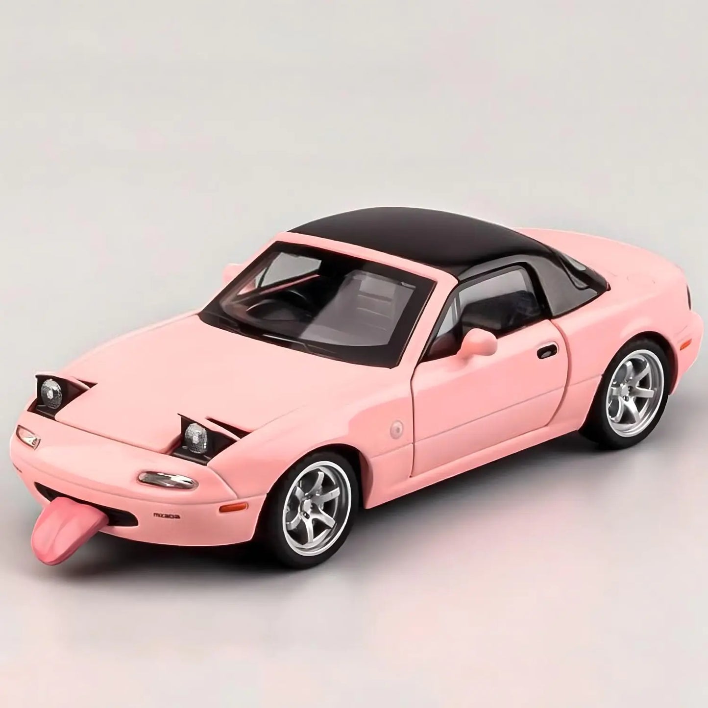 Mazda Miata MX5 Toy Car 1/32 Diecast Model Car Pull Back with Lighting & Sound (Pink)