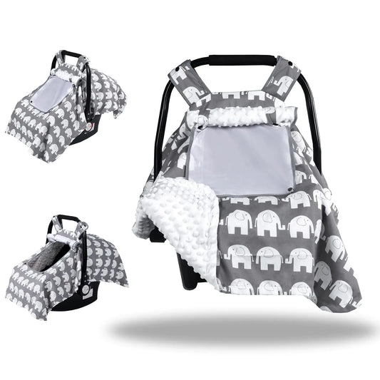 Car Seat Covers for Babies Infant for Car Seat Breathable Baby Car Seat Cover with 2 Layers