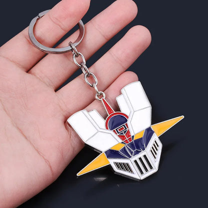 Anime Mazinger Z UFO Robot Grendizer Keychain Portrait Multicolor Mask Metal Keyring Men Boy Fans Accessories Gift Jewelry