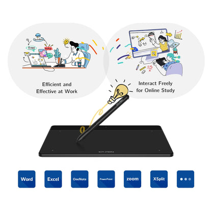 XPPen Deco Fun XS Graphic Tablet 8192 levels Tilt Digital Drawing Tablet 266RPS Support Android Mac Linux Windows Chrome