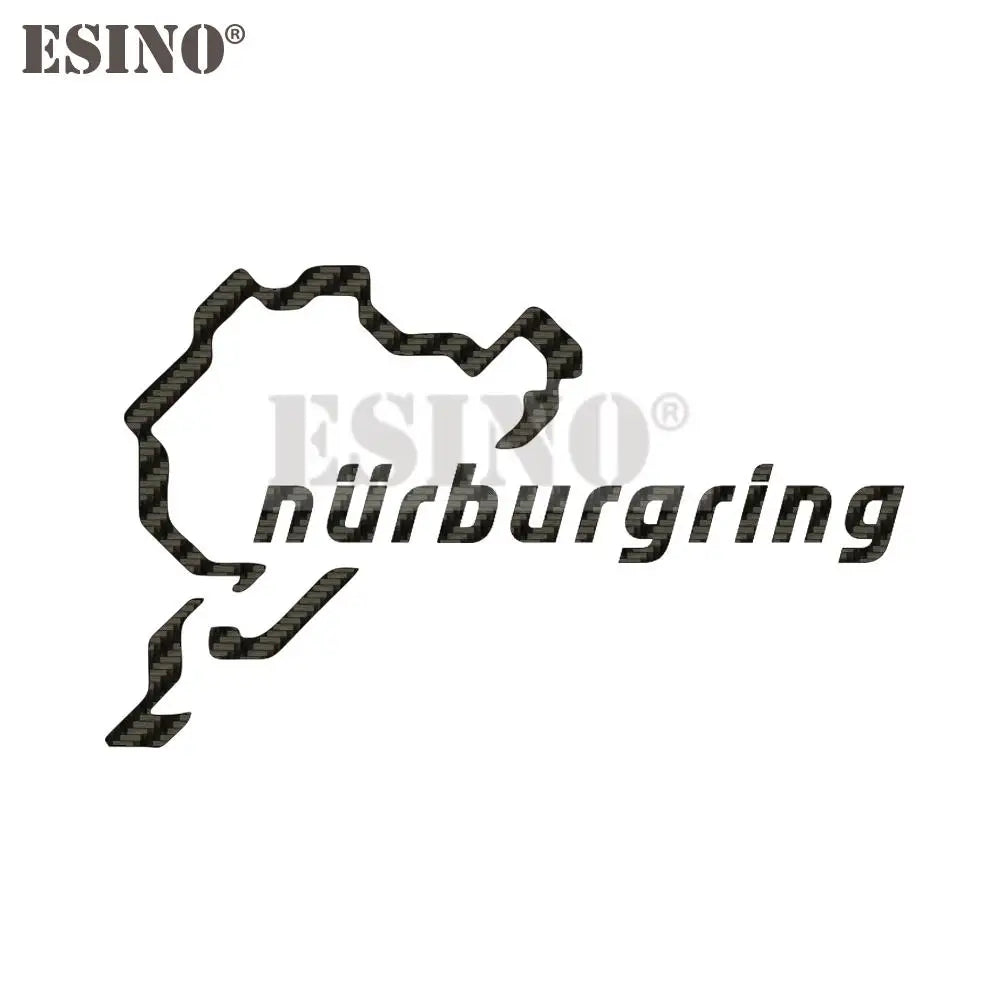 Car Styling Creative Funny Fashion Decal Nurburgring Motor Sport Racing Road PVC 3D Carving Sticker Whole Body Film Vinyl