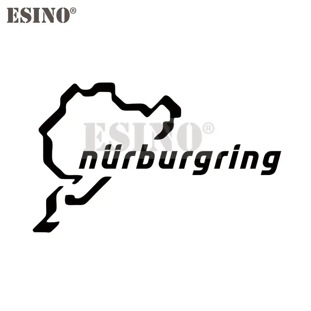 Car Styling Creative Funny Fashion Decal Nurburgring Motor Sport Racing Road PVC 3D Carving Sticker Whole Body Film Vinyl