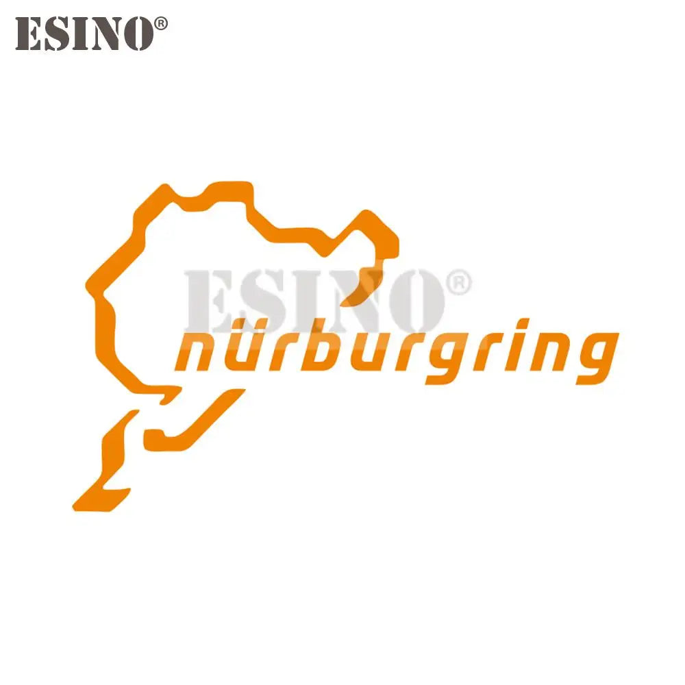 Car Styling Creative Funny Fashion Decal Nurburgring Motor Sport Racing Road PVC 3D Carving Sticker Whole Body Film Vinyl