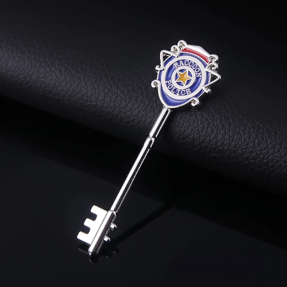 Game Residents Evils 3 Key Badge Keychains Raccoon City Police Station Jill Valentine S.T.A.R.S. Key Collection With Box Jewelry