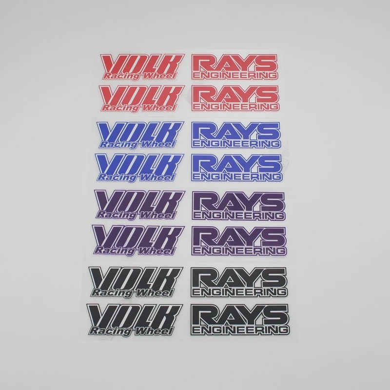 Car styling rim sticker RAYS VOLK TE37 CE28 RACING WORK ADVAN ENKEI SS ...