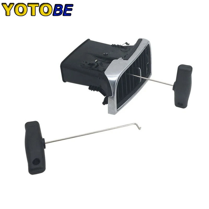2pcs T- Handle Handbrake Air Outlet Pull-out Hook DashBoard Trims Removal Tool For Porsche Panamera