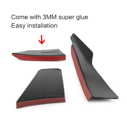 6pcs Carbon Fiber Or Bright Black Car Styling Accessories Front Bumper Side Decoration For BMW F80 M3 For BMW F82 M4