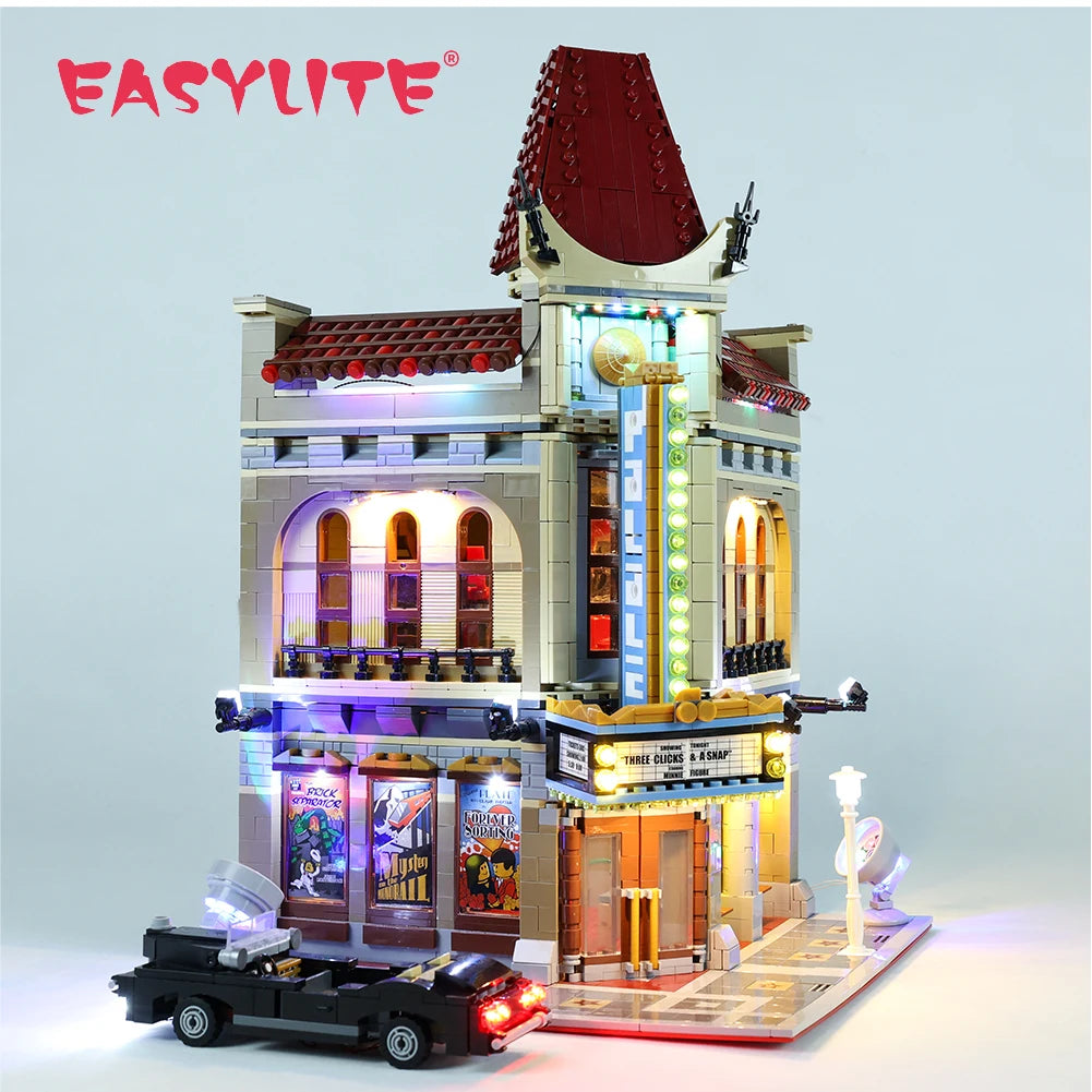 LED Light Set For 10232 City Street Palace Cinema Compatible With 15006 Not Include the Building Blocks Model