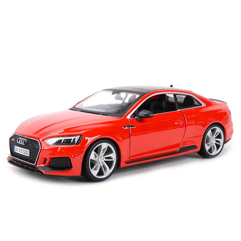 Bburago 1:24 Audi RS5 Coupe Red Sports Car Static Die Cast Vehicles Collectible Model Car Toys