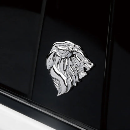 DSYCAR 1Pcs Badge Logo Car Sticker Reflective Decal Auto Decoration Badge Motorcycle Lion Head Emblem 3D Metal Windshield New