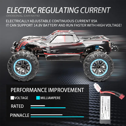 Large 90KM/H Speed Brushless RC Racing Car 2.4G RC Desert car Off Load Climbing Vehical Shock Absorber Waterproof  RC Car Gifts