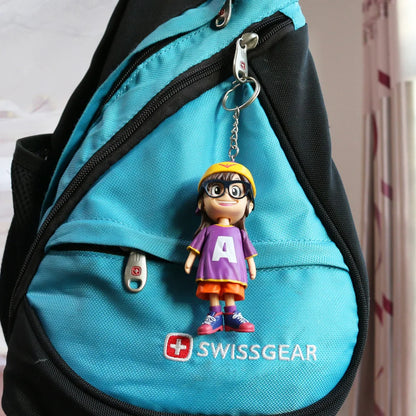 Hot Sale Key Chain Pandent Akira Toriyama Dr.Slump Robot Girl Arale 9CM Bag Pendant Figure Model Toys Gift