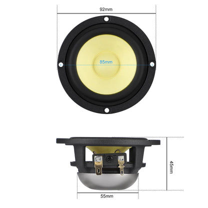 AIYIMA 2Pcs 3 Inch Midrange Speaker 4 Ohm 8 Ohm 25W Car Audio Speaker Hifi Loudspeaker Music Sound Home Theater Neodymium