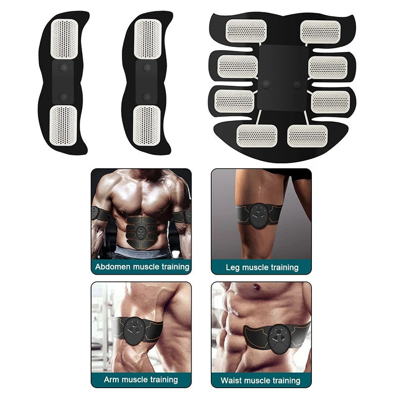 EMS Muscle Stimulation Electric Hip Trainer Abdominal Exerciser Toning Fitness Training Weight Loss Home Gym Workout Equiment