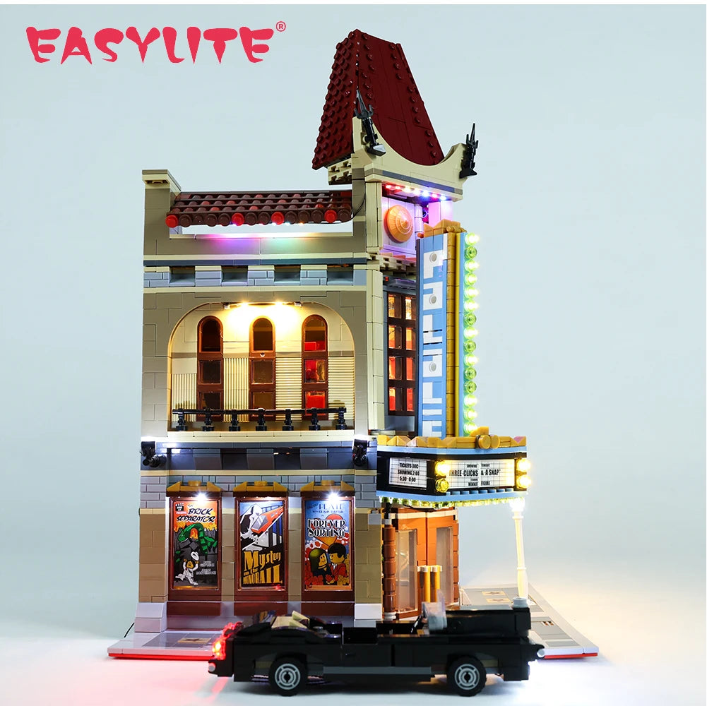 LED Light Set For 10232 City Street Palace Cinema Compatible With 15006 Not Include the Building Blocks Model
