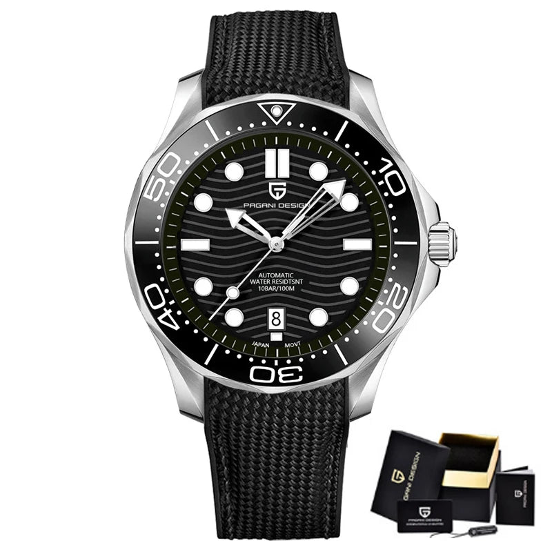 PAGANI DESIGN 2025 New Diving Men's Watches Luxury NH35 Automatic Watch For Man Mechanical Wristwatches AR Sapphire Waterproof