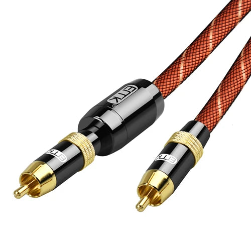 EMK RCA Subwoofer Cable Coaxial Audio RCA Cable RCA to RCA Male to Male 1m 3m 5m DVD Speaker Amp Connect the Subwoofer Cable