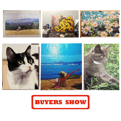Photo Custom DIY Painting By Numbers Digital Oil Painting For Beginners Coloring By Numbers HandPainted Valentine's Day Present