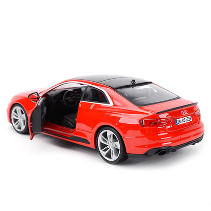 Bburago 1:24 Audi RS5 Coupe Red Sports Car Static Die Cast Vehicles Collectible Model Car Toys