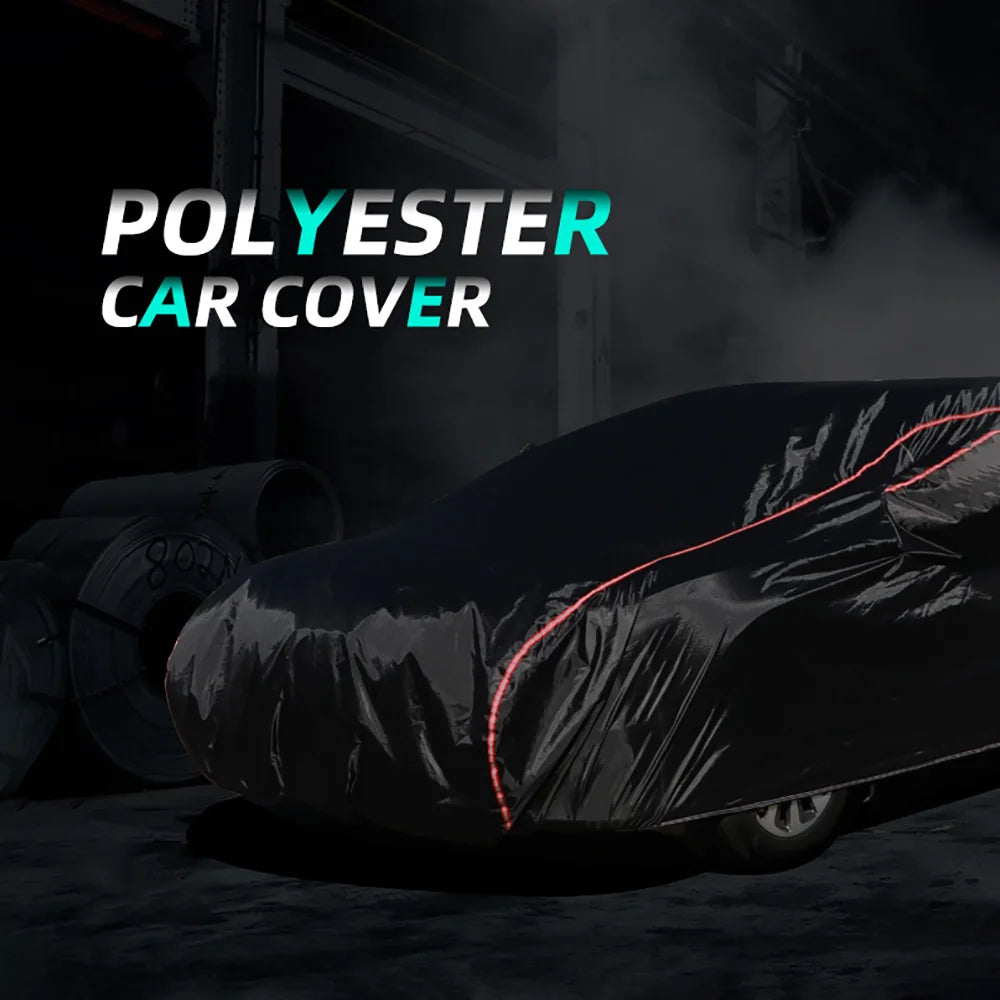 210T Universal Full Car Covers Outdoor Prevent Snow Sun Rain Dust Frost Wind Black for BMW 3 Series 5 Series M3 M4 X3 X5 X1