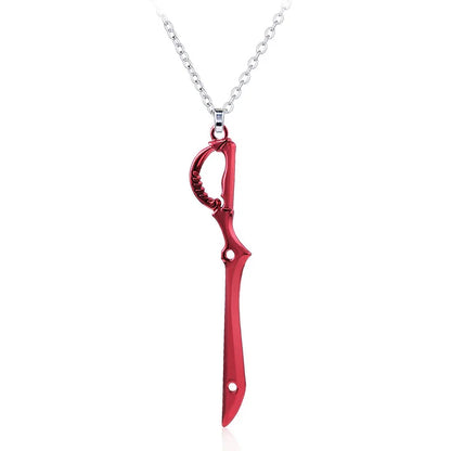 Anime KILL la KILL Key Chains Matoi Ryuko Mini Metal Red Scissor Blade Weapon Pendants Keyring Men Car Accessories