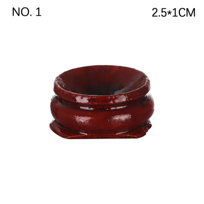 1 PC Figurine Crystal Ball Base Handicraft Desktop Ornaments Photography Props Display Stand Sphere Stone Support Wooden Holder