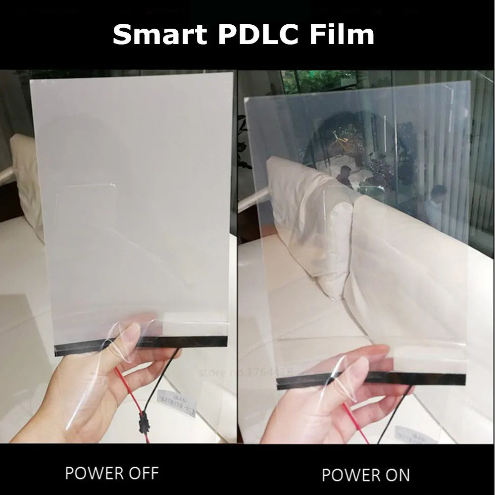 21*30cm A4 Sample Customized Smart Film Smart Window Film Magic PDLC Film Window Glasses Electric Switchable Tint Dimming Film